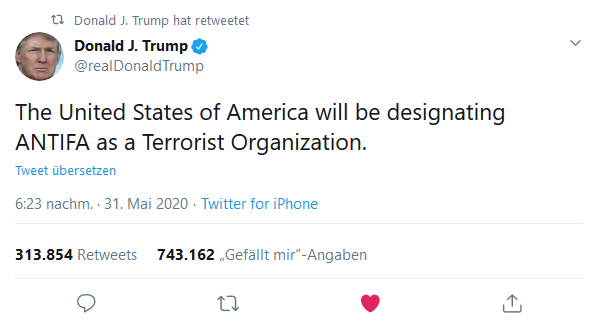 Screenshot 2020 06 01 Donald J Trump auf Twitter